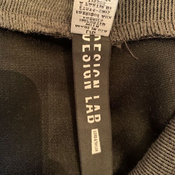 Design Lab grey knitted Dress Cowl neck sz L - Picture 7 of 7